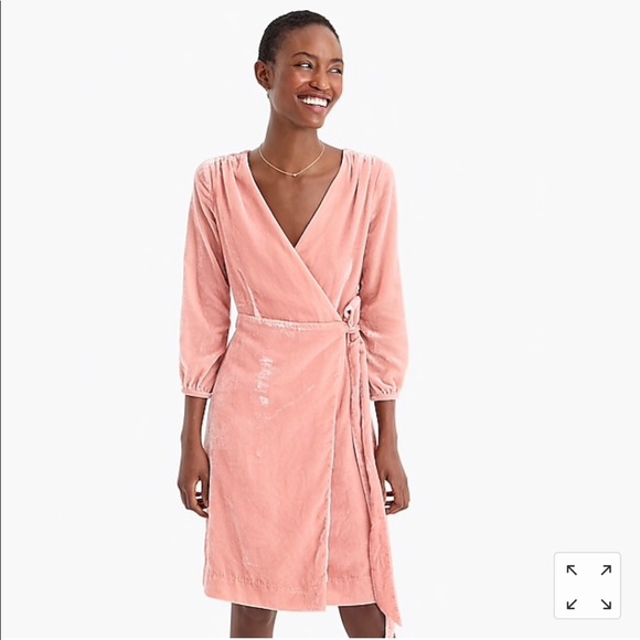 J. Crew Dresses & Skirts - J. Crew Velvet Wrap Dress Size 6